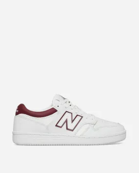 480 Sneakers White / Burgundy