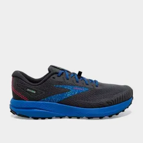 Optimized Title: Brooks Mens Divide 4 Trail Running Shoes - Black/Blue - Style #181100