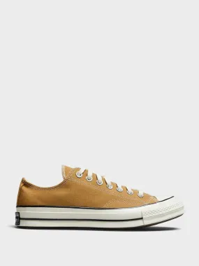 Chuck 70 Low Top Canvas Sneakers in Toadstool Tan/Egret/Black