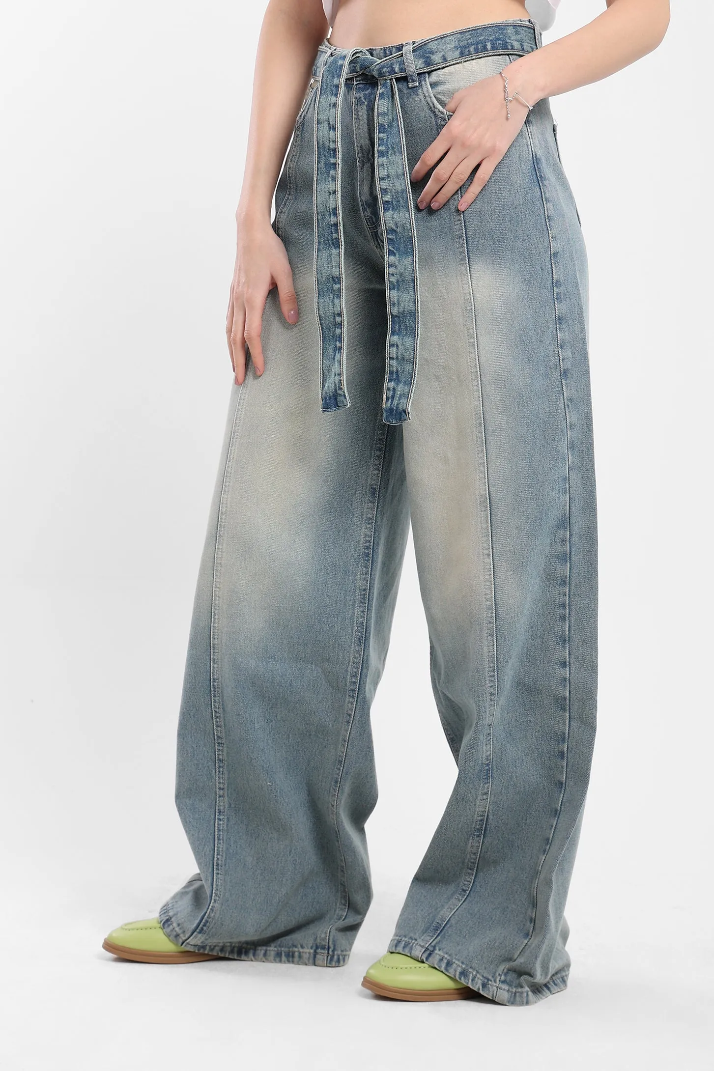 Denim Pants - Vintage Brown Wash