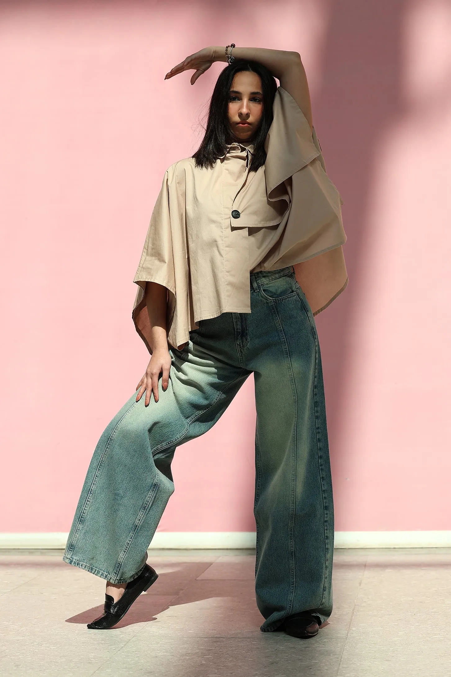 Denim Pants - Vintage Brown Wash