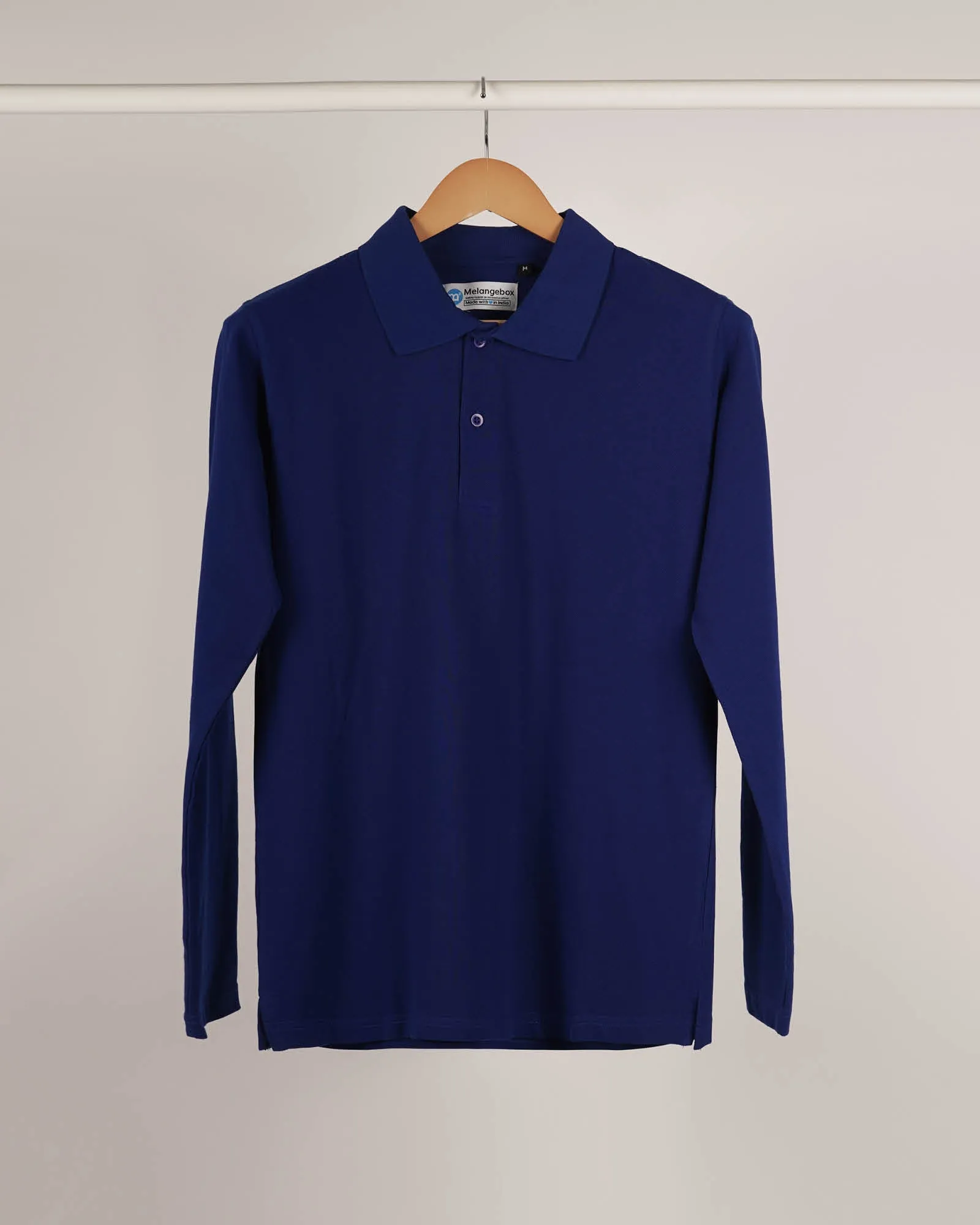 Full Sleeves Polo: Royal Blue