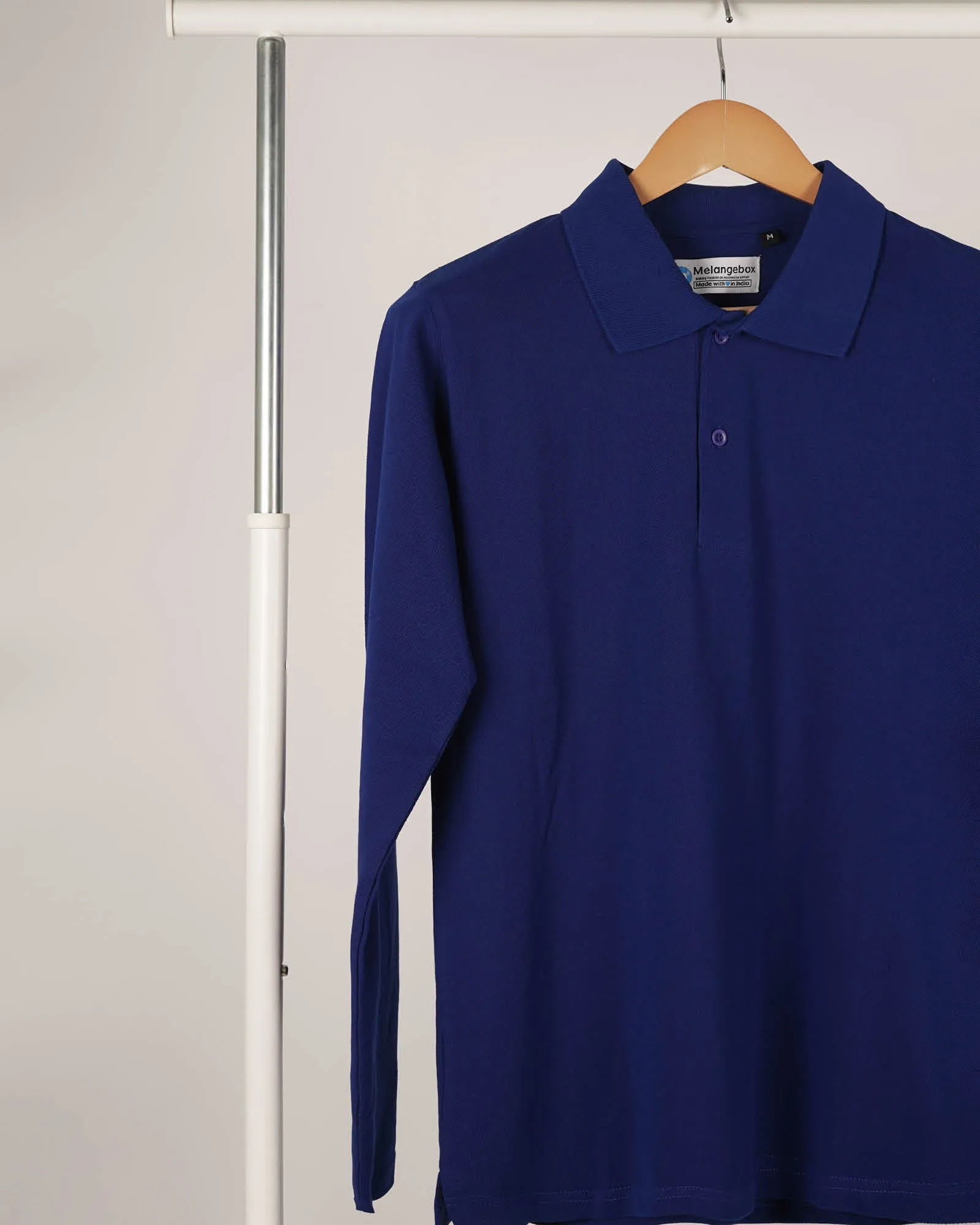 Full Sleeves Polo: Royal Blue