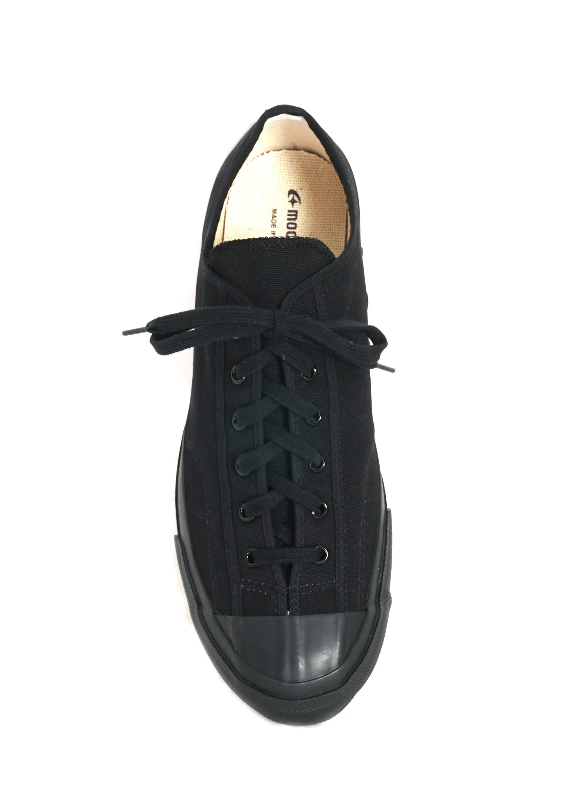 GYM CLASSIC | Canvas Vulcanised Sole Sneaker | Black Mono