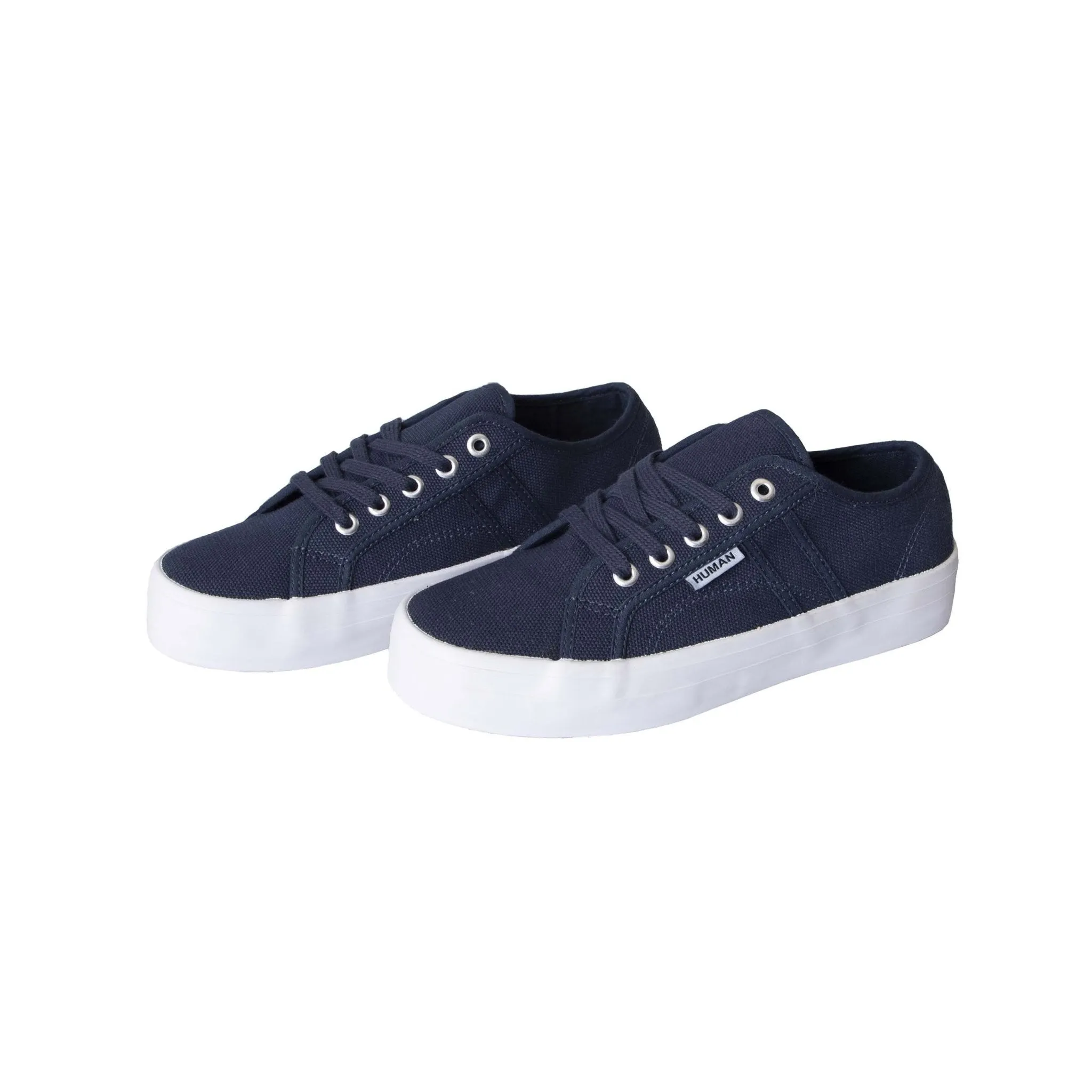 Human Shoes Lift Canvas Shoe in Navy