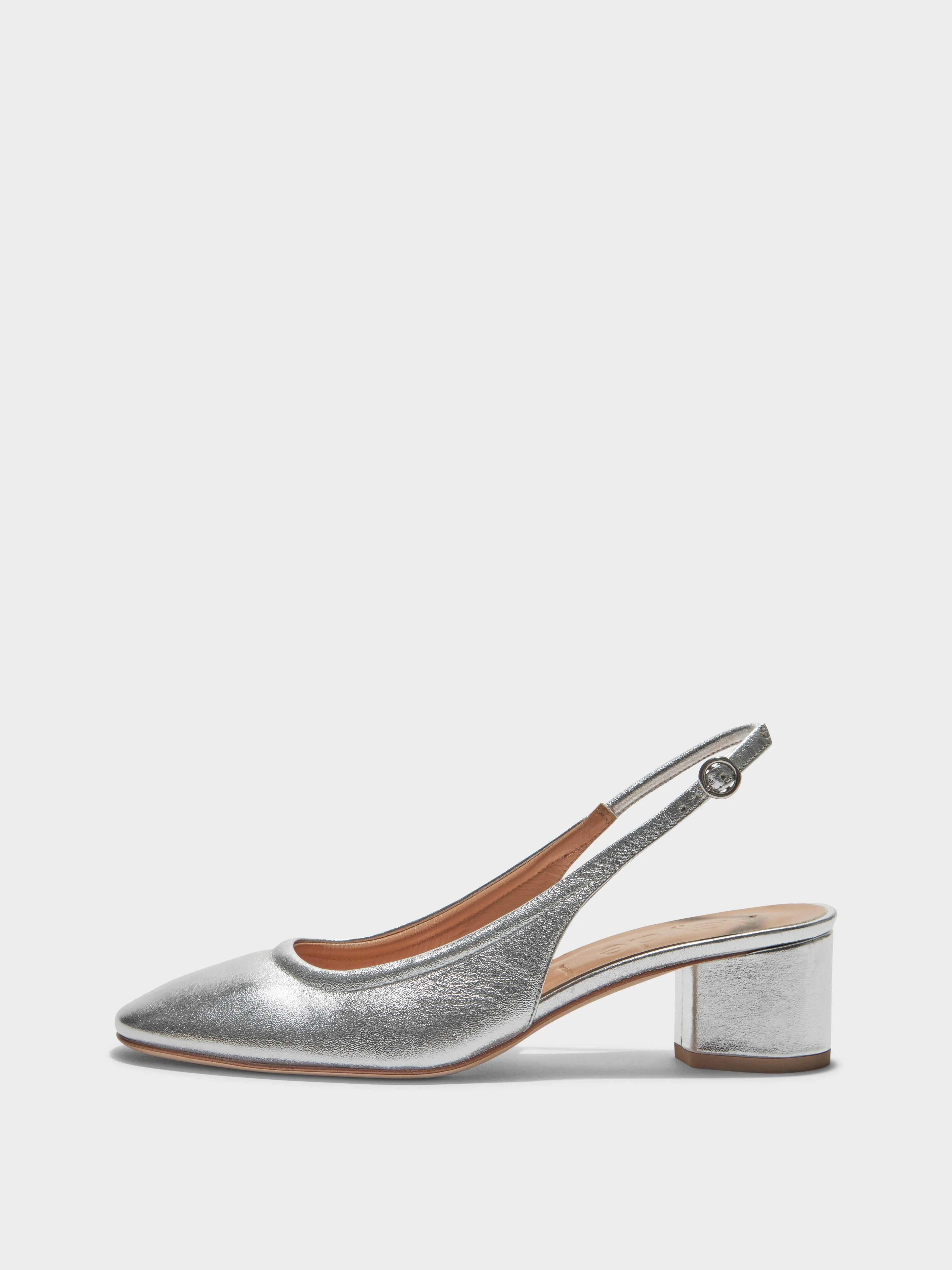 Romy Leather Slingback Pumps